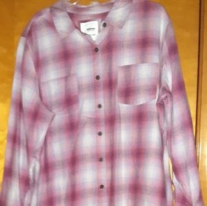 Womans Petite Sonoma Button Down Plaid Shirt